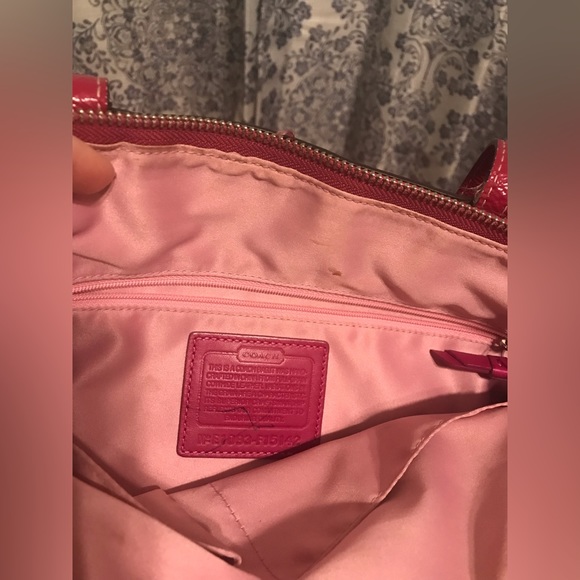 Pink Coach Purse - Picture 3 of 9